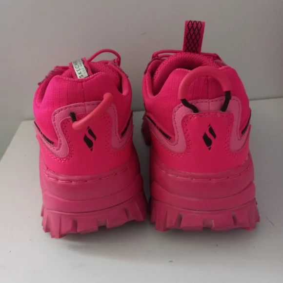 Skechers Women's Street Hi-Ryze Pop,chunky, Hot Pink - Picture 3 of 7